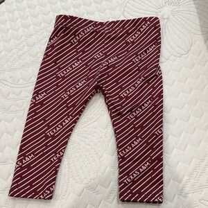 Baby 0-3 months Texas A&M Leggings - Maroon